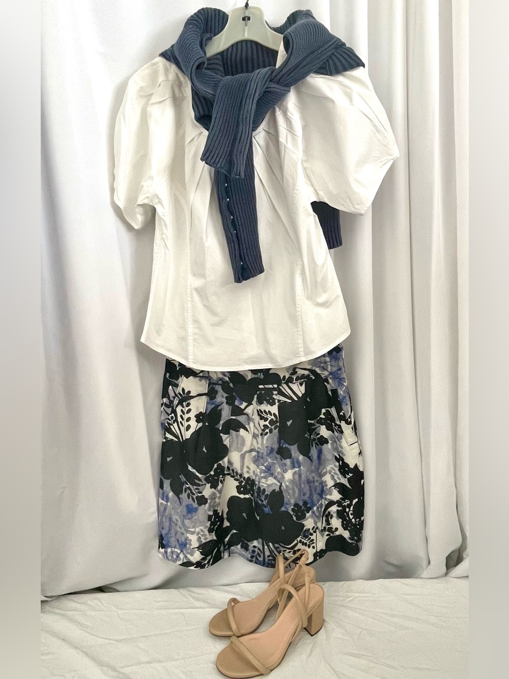 J. Crew Crisp Cotton Peasant Blouse